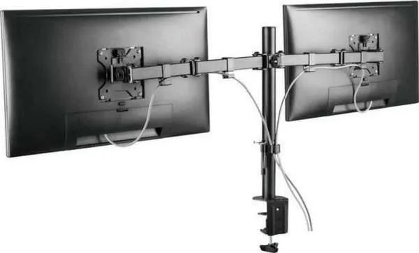 PROPERAV PB096 Dual Arm Full Motion 17-34  Monitor Desk Mount