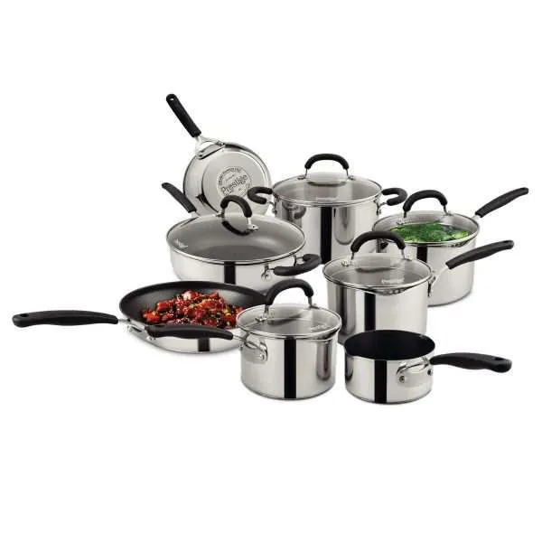 Prestige Stainless Steel Cookware Set, 13 Piece - Image 2