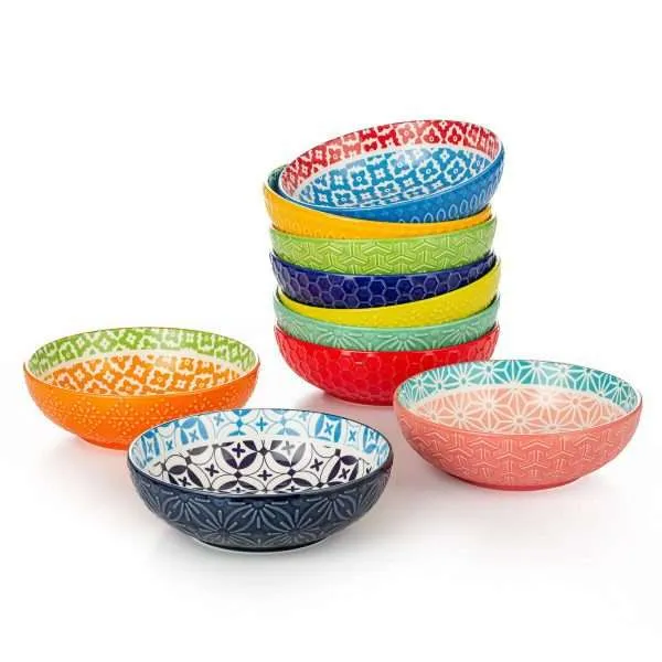 Signature Housewares Stoneware Bowls, 10 Piece Set