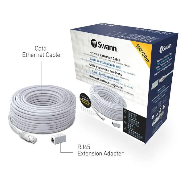 Swann 30m/100ft Network Extension Cable, SWNHD-30MCAT5E-GL - Image 7