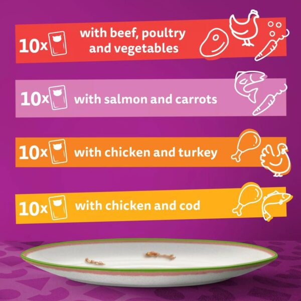 120 x 85g Whiskas 1+ Chef's Choice Mix Mixed Adult Wet Cat Food Pouches in Gravy - Image 8