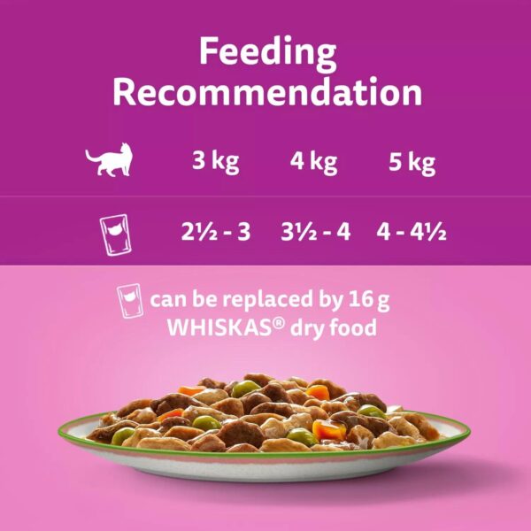 120 x 85g Whiskas 1+ Chef's Choice Mix Mixed Adult Wet Cat Food Pouches in Gravy - Image 9