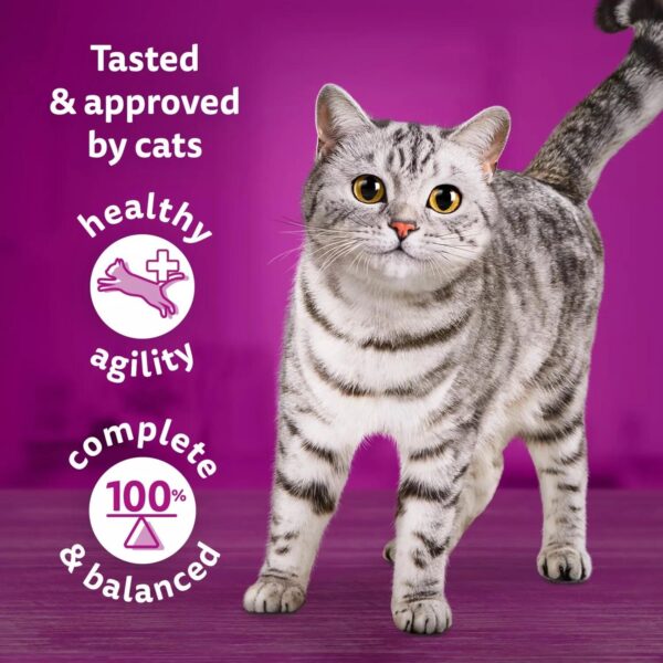 120 x 85g Whiskas 1+ Chef's Choice Mix Mixed Adult Wet Cat Food Pouches in Gravy - Image 7