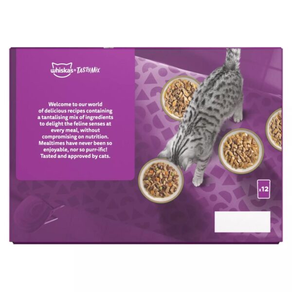 144 x 85g Whiskas 1+ Chef's Choice Mixed Adult Wet Cat Food Pouches in Gravy - Image 4