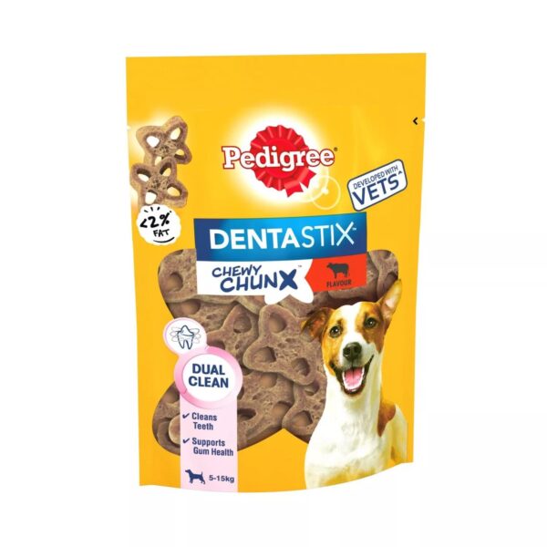 5 x 68g Pedigree Dentastix Chewy Chunx Mini Dog Treat Beef Flavour - Image 5