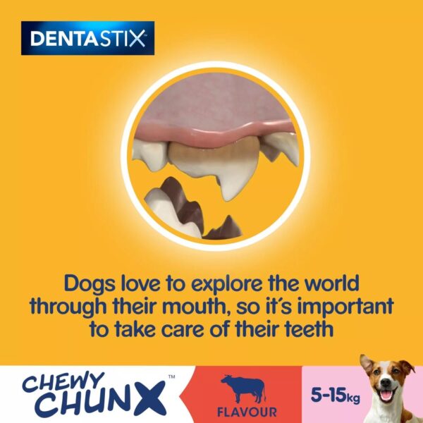 5 x 68g Pedigree Dentastix Chewy Chunx Mini Dog Treat Beef Flavour - Image 11