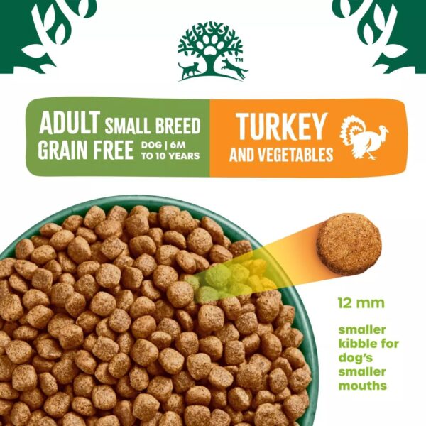 7.5kg James Wellbeloved Grain Free Small Breed Adult Dry Dog Food Turkey and Veg - Image 5