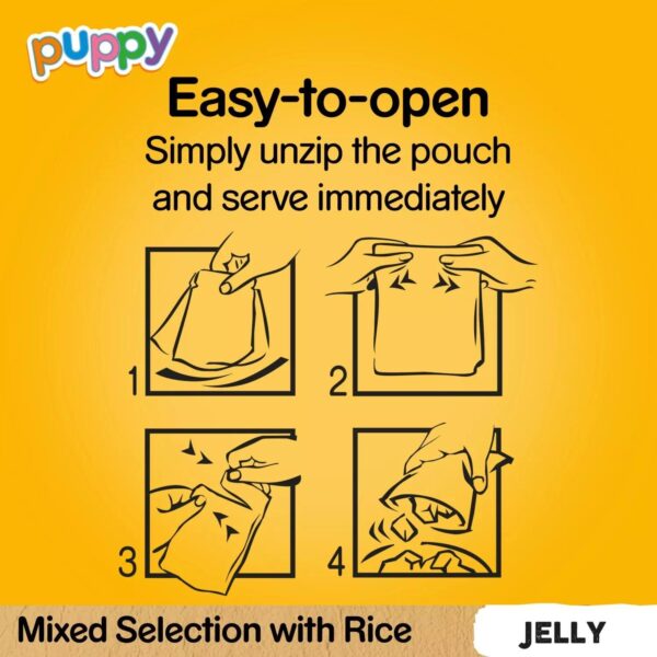 96 x 100g Pedigree Puppy Junior Wet Dog Food Pouches Mixed Selection In Jelly - Image 6