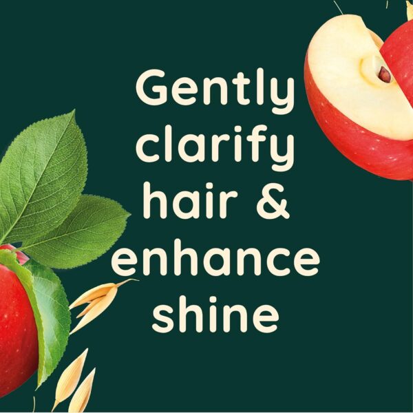 Aveeno Clarify and Shine Apple Cider Vinegar Scalp Soothing Conditioner for all Hair Types 300ml - Image 4