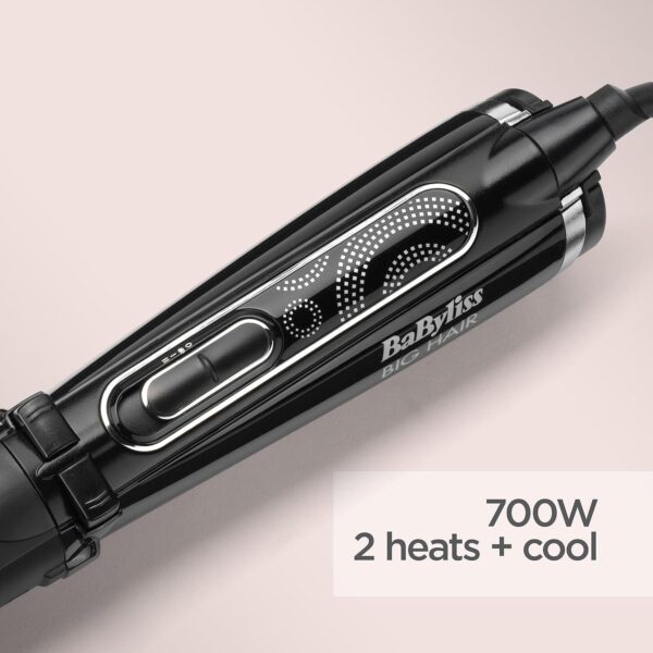 BaByliss Big Hair Rotating Hot Air Blow dry Brush, Dry and style in one step, 50mm - Image 5