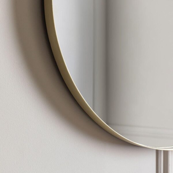 Gallery Hurston Elipse Champagne Mirror, 60 x 90cm - Image 4