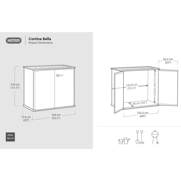 Keter Cortina Bella 35e0da61e70048f564ba8404ab4d7907