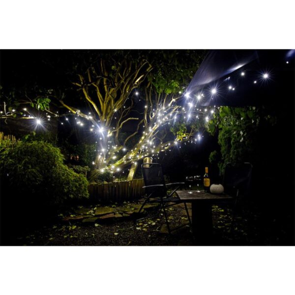 Lights4You 66ft (20m) 120 LED Ice White Outdoor String Lights - Image 3