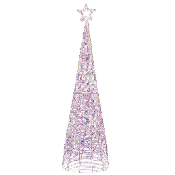 10ft (3m) LED Colour Changing Cone Tree with 2000 LED lights - Image 3