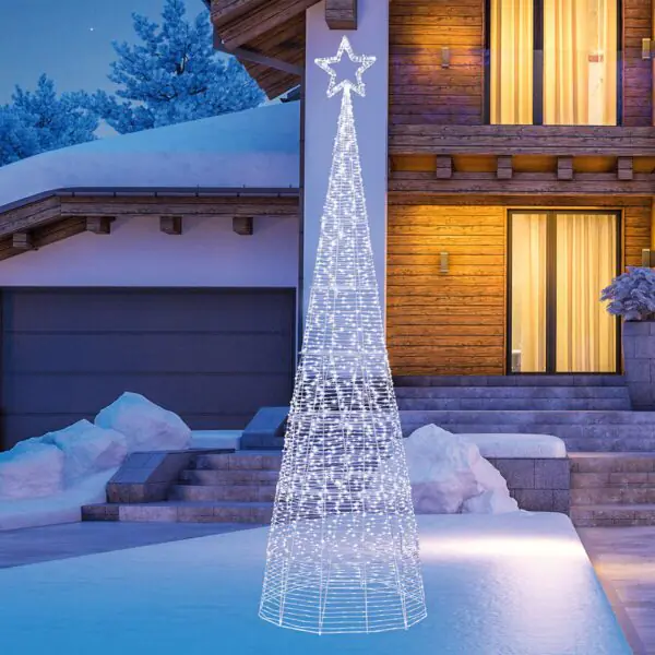 10ft (3m) LED Colour Changing Cone Tree with 2000 LED lights - Image 2