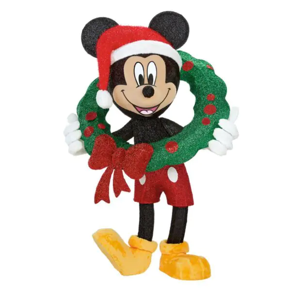 48 Inch (121cm) Holiday Mickey Wreath with LED Lights - Image 3