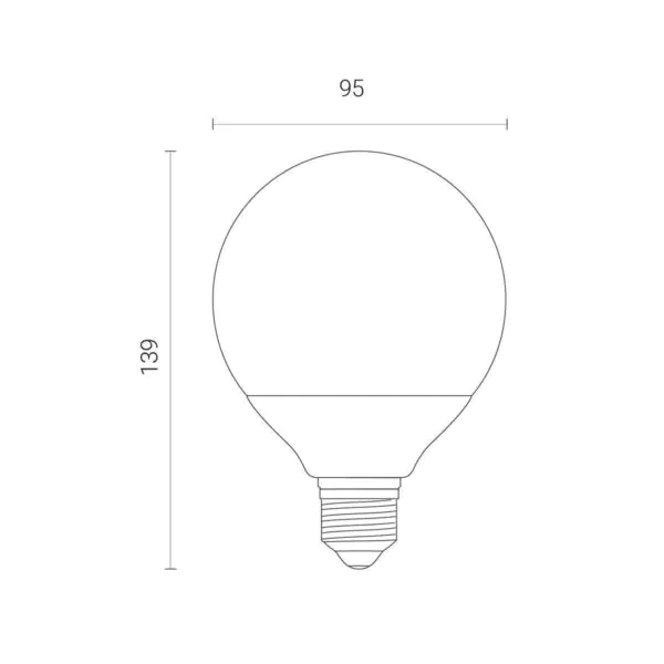 4lite WiZ Connected LED G95 E27 Colour Tuneable Smart Bulb, 2 Pack - Image 2