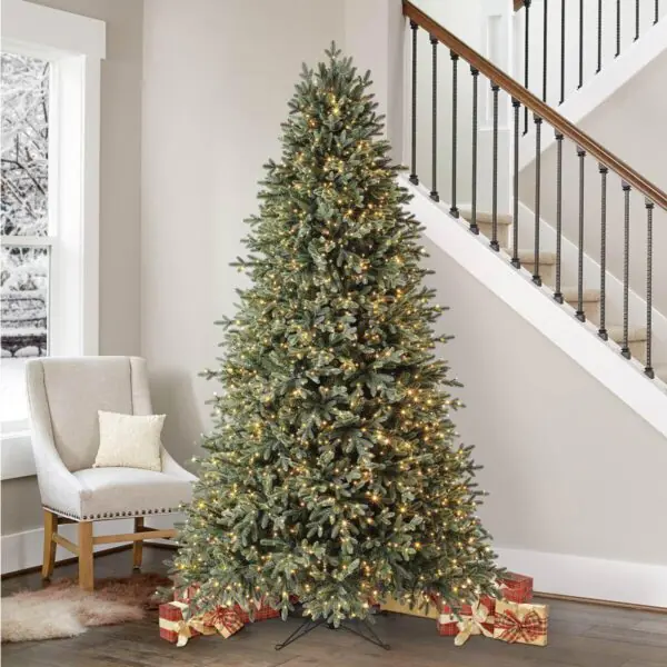 7ft 6 Inch (2.2m) Pre-Lit Aspen Artificial Christmas Tree with 1,850 Colour Changing Radiant Micro LED Lights - Image 2