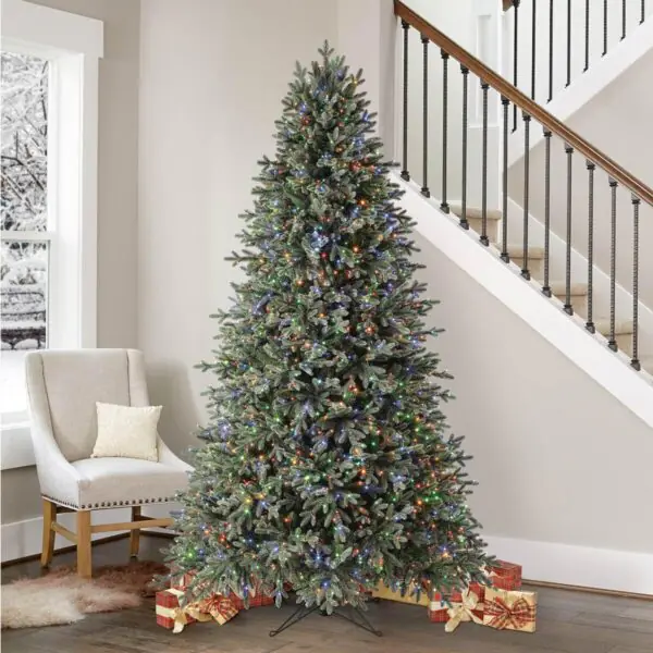 7ft 6 Inch (2.2m) Pre-Lit Aspen Artificial Christmas Tree with 1,850 Colour Changing Radiant Micro LED Lights