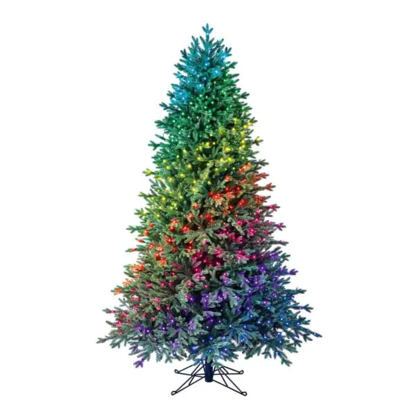 7ft 6 Inches (2.2m) Christmas Tree With 600 Twinkly App Controlled RGB LED Lights