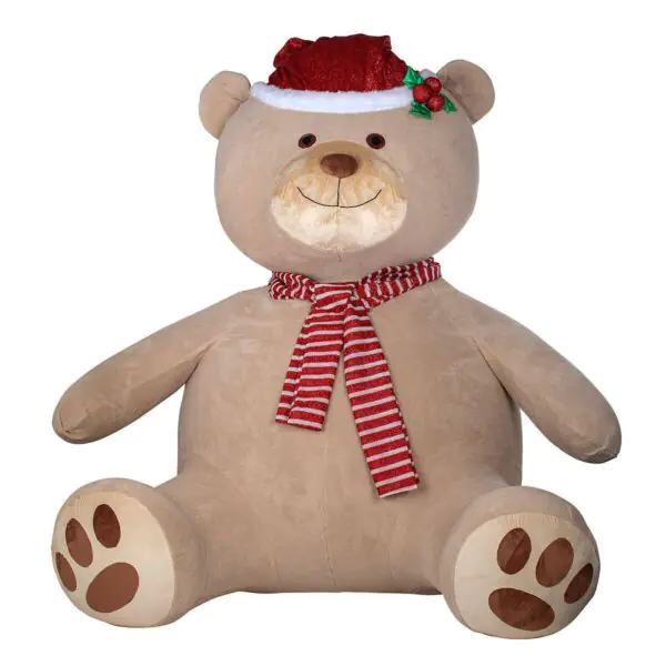 8ft (2.4m) Inflatable Teddy Bear with 192 LED Lights - Image 4