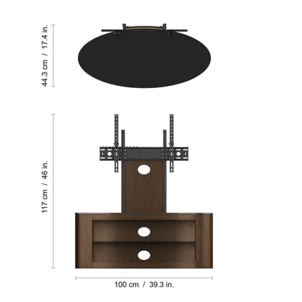 AVF Buckingham 1000 TV Stand for TVs up to 65 , in 2 Colours - Image 3