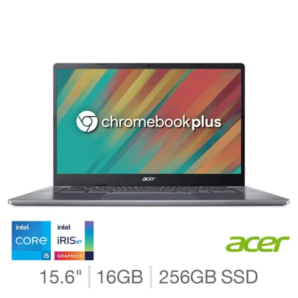 Acer 515, Intel Core i5, 8GB RAM, 256GB SSD, 15.6 Inch Chromebook Plus, NX.KNUEK.006