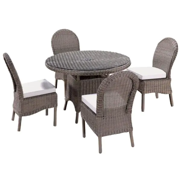 Akula Living Colonial 5 Piece Round Dining Set - Image 2