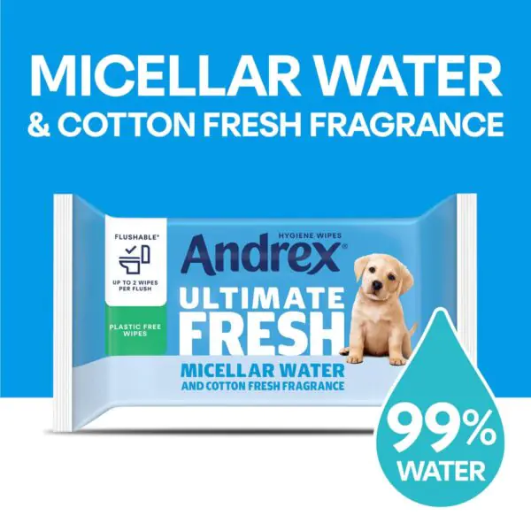 Andrex Ultimate Fresh Washlets, 10 x 56 Wipes - Image 2