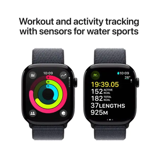 Apple Watch Series 10 GPS, 42mm AluminiumCase with Sport Band M/L - Image 5