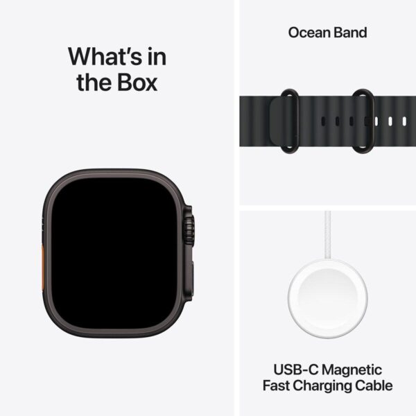 Apple Watch Ultra 2 GPS + Cellular, 49mm Titanium Case with Ocean Band - Image 6