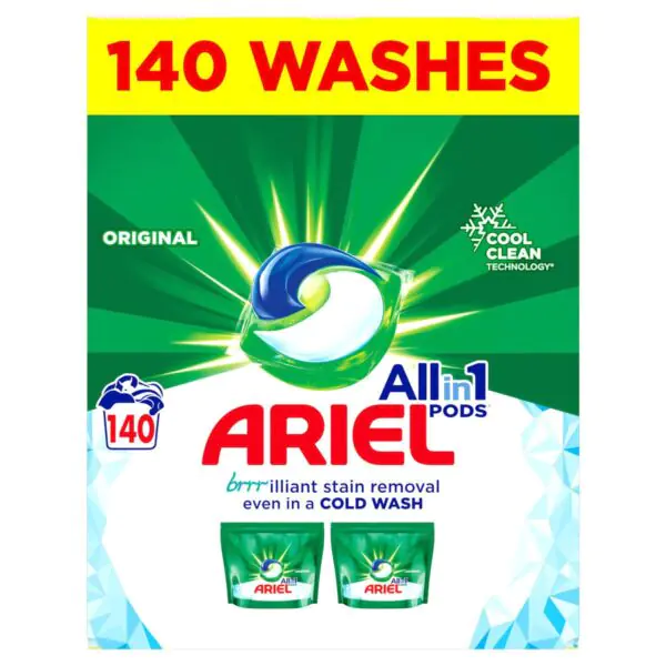 Ariel All in One Pods, 140 Wash - Image 3