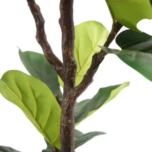 Artificial 6.5ft Fiddle Fig Tree in Planter - Image 5