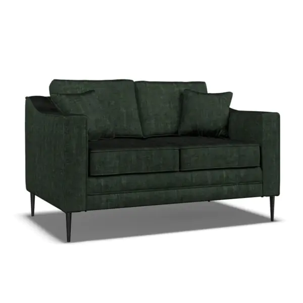 Aspen Green Velvet 2 Seater Sofa - Image 3