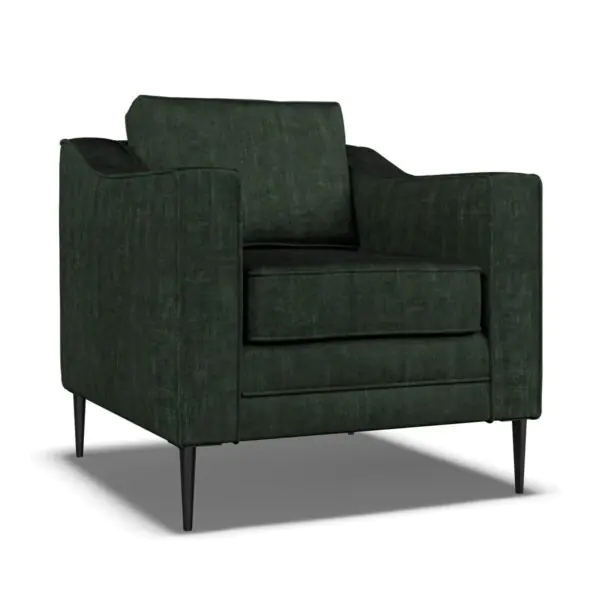 Aspen Green Velvet Armchair - Image 3