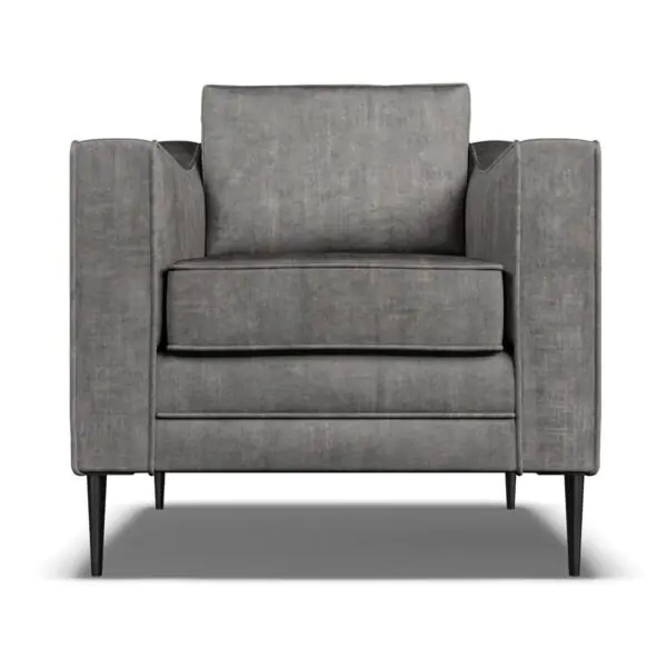 Aspen Grey Velvet Armchair - Image 4