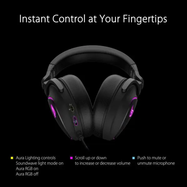 Asus ROG Delta S Wired RGB Gaming Headset with AI noise cancelling mic, 90YH02K0-B2UA00 - Image 4