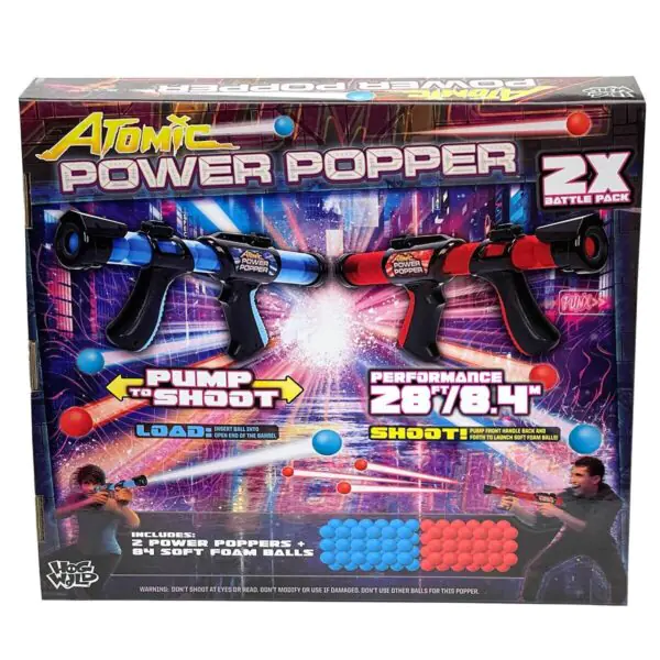 Atomic Power Popper 2 Blaster Battle Pack With 84 Foam Balls (4+ Years) - Image 8