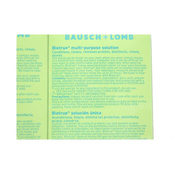 Bausch and Lomb Biotrue Multi-Purpose Solution, 2 x 300ml - Image 2