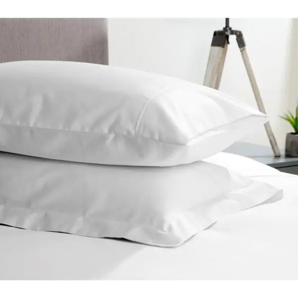 Belledorm 1200 Thread Count Cotton Pillowcase Pair in White