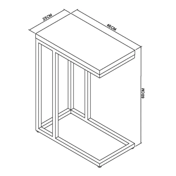 Bentley Designs Sofia Grey Sintered Stone Sofa Table - Image 2