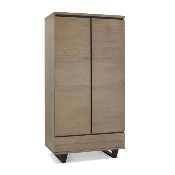 Bentley Designs Tivoli Weathered Oak Double Wardrobe - Image 4