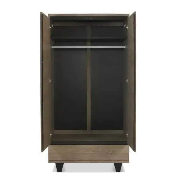 Bentley Designs Tivoli Weathered Oak Double Wardrobe - Image 6