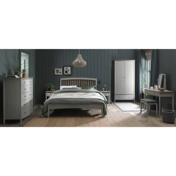 Bentley Designs Whitby Scandi Oak and Grey Bed Frame in 2 Sizes - Image 5