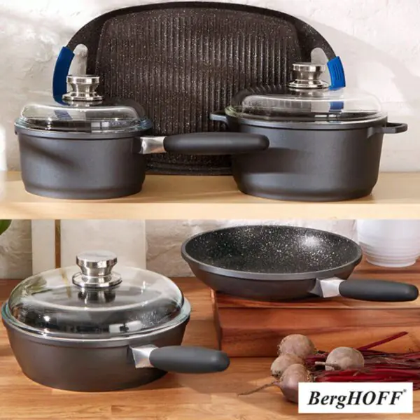 BergHOFF Eurocast Discovery Cookware Set, 8 Piece