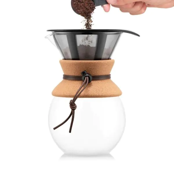 Bodum Pour Over Coffee Maker, 1L with Permanent Filter - Image 2