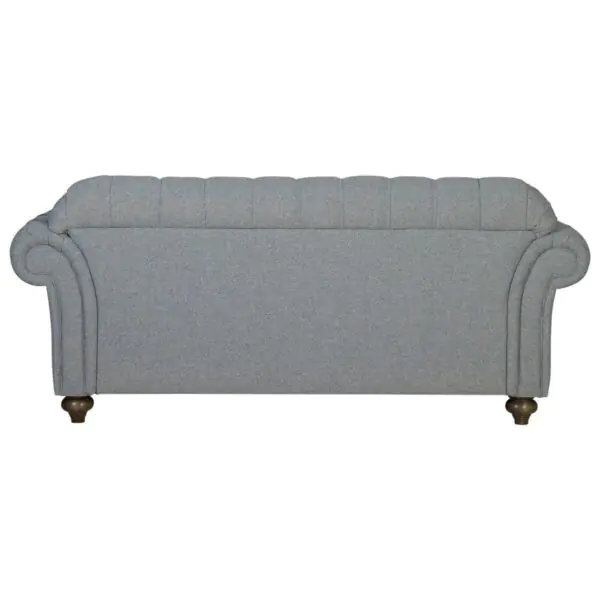 Bordeaux Button Back Grey Fabric 2 Seater Sofa - Image 5