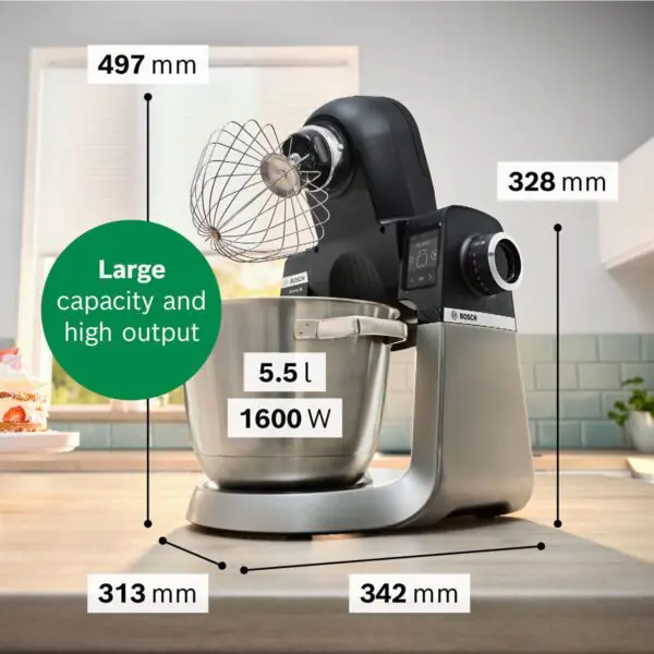 Bosch Series 6 Intelligent Sensing Integrated Scale Stand Mixer, MUMS6ZM00G - Image 6