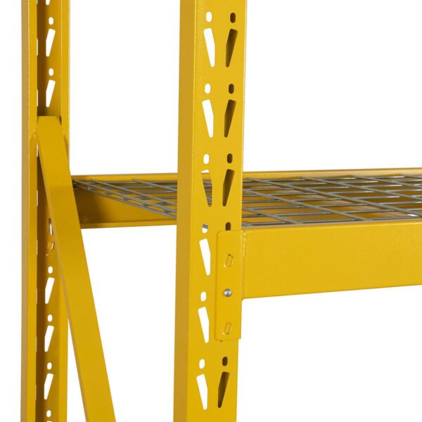 CAT 4 Level Industrial Rack (182 x 195 x 60cm) in Yellow - Image 6