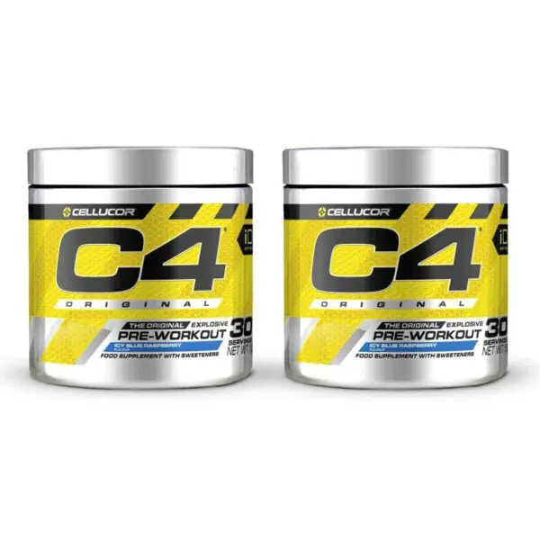 Cellucor C4 The Original Explosive Pre-Workout Icy Blue Raspberry, 2x198g